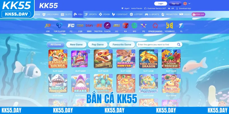 Bắn Cá KK55 – Trải Nghiệm Cuộc Chiến Hấp Dẫn Dưới Đại Dương