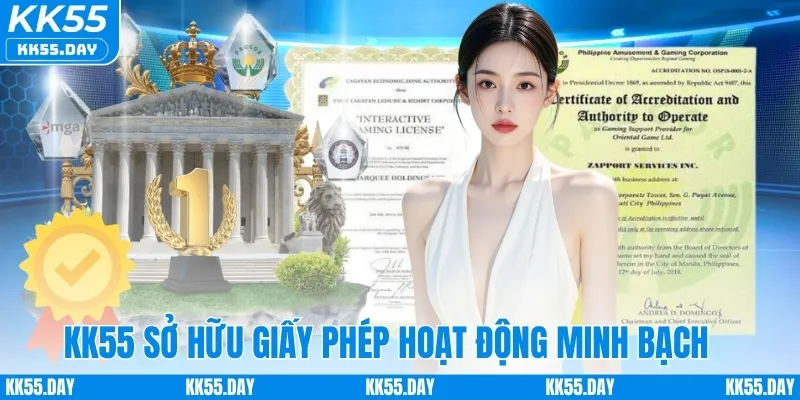 KK55 Có Uy Tín Không 2 KK55 sở hữu giấy phép hoạt động minh bạch